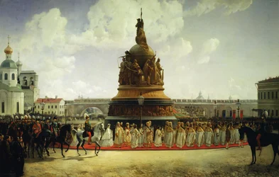 The Consecrating of the Monument to the Millennium of Russia in Novgorod